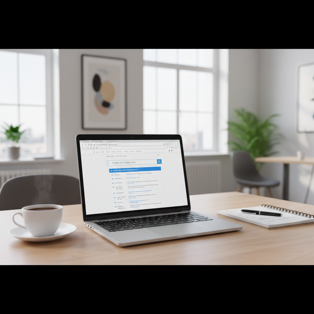 Laptop with a search