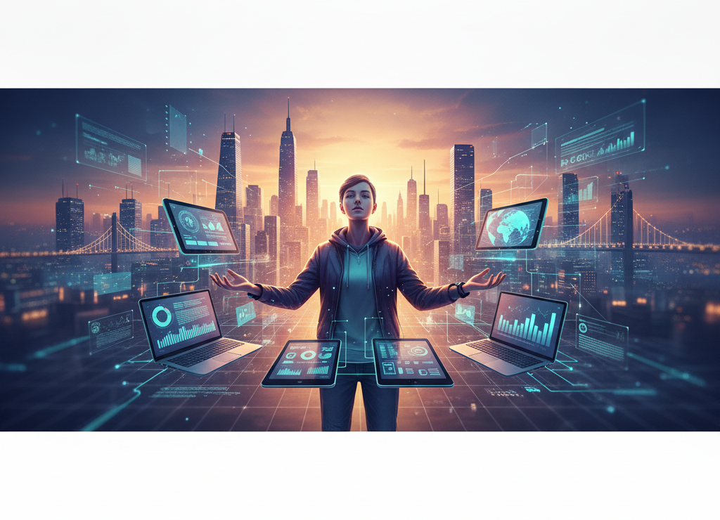 Illustration: Person — content marketing