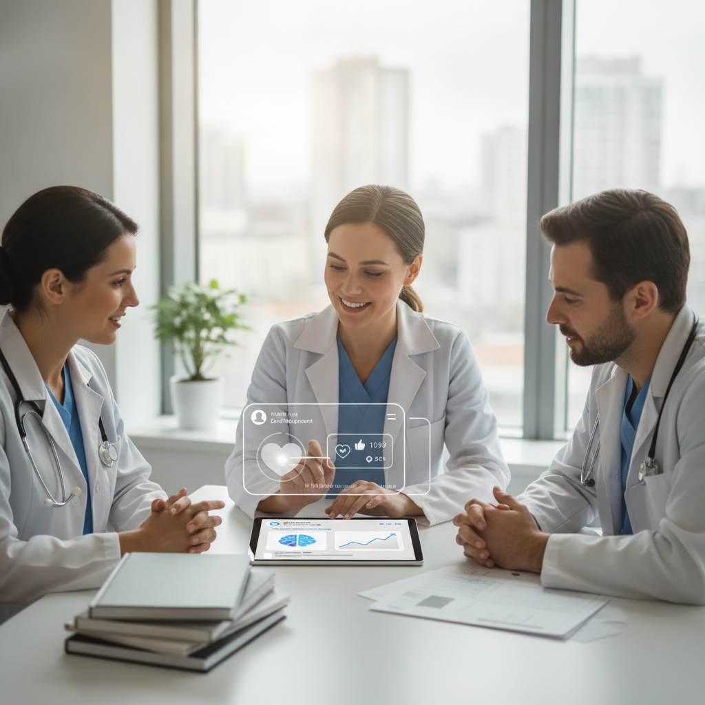 Doctor talking